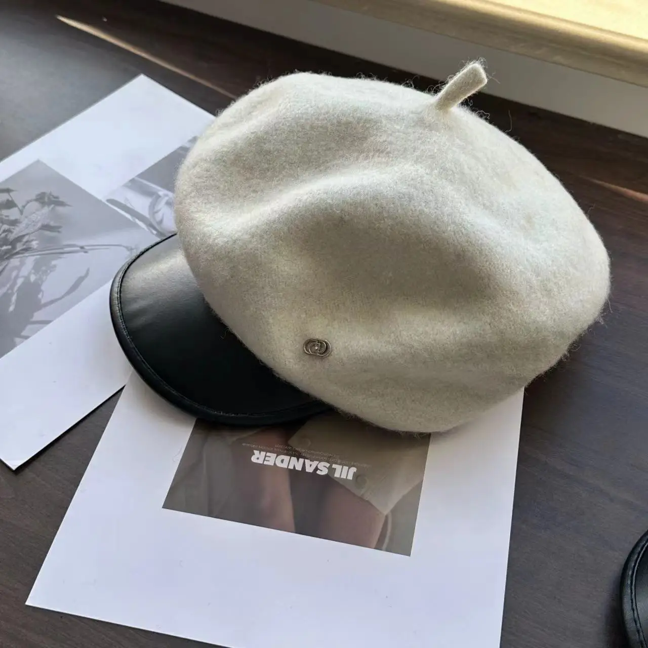 Black Wool Octagonal Hat for Kids Winter Autumn Korean Style — feature 33
