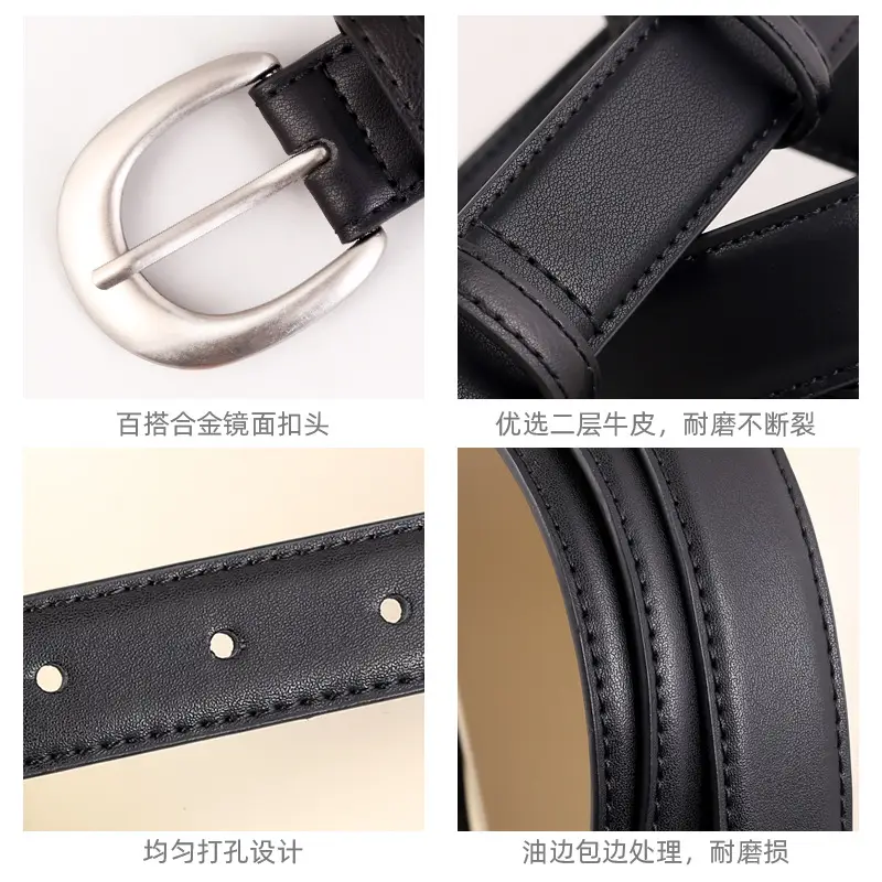 Black Horseshoe Belt for Women 2025 - Image 6