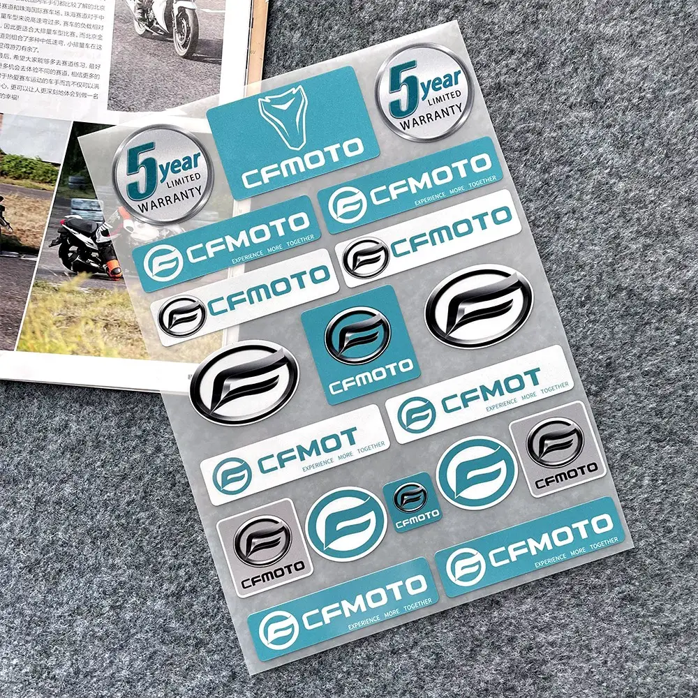CFMOTO650NK400NK150N Reflective Motorcycle Sticker Blue Yellow
