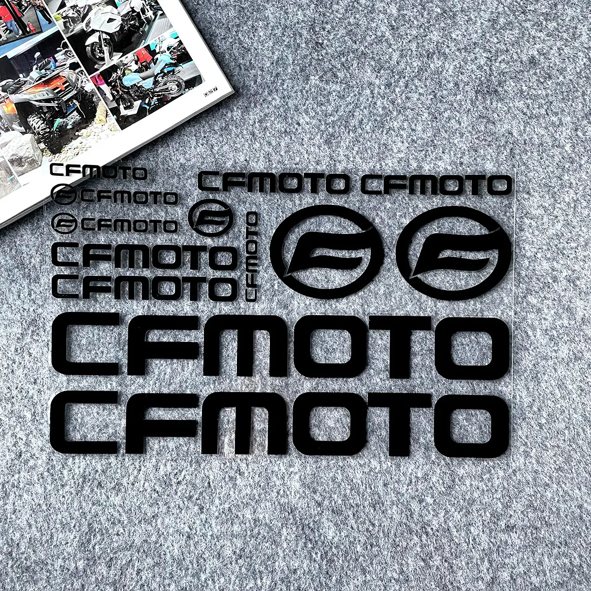 CFMOTO650NK400NK150N Reflective Motorcycle Sticker Blue Yellow