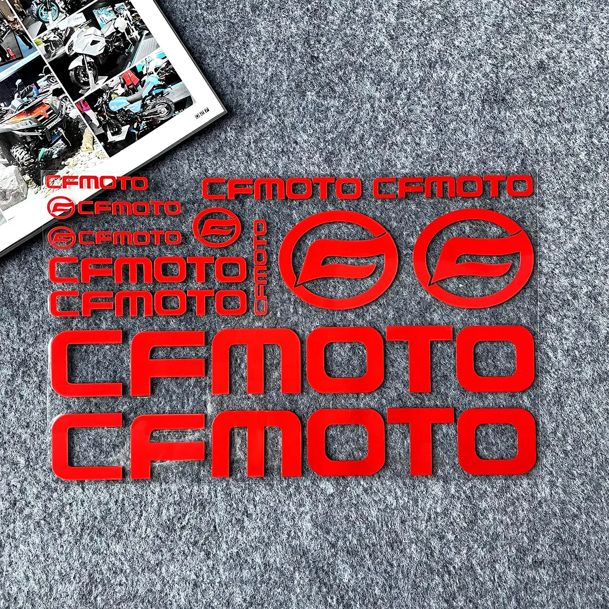 CFMOTO650NK400NK150N Reflective Motorcycle Sticker Blue Yellow