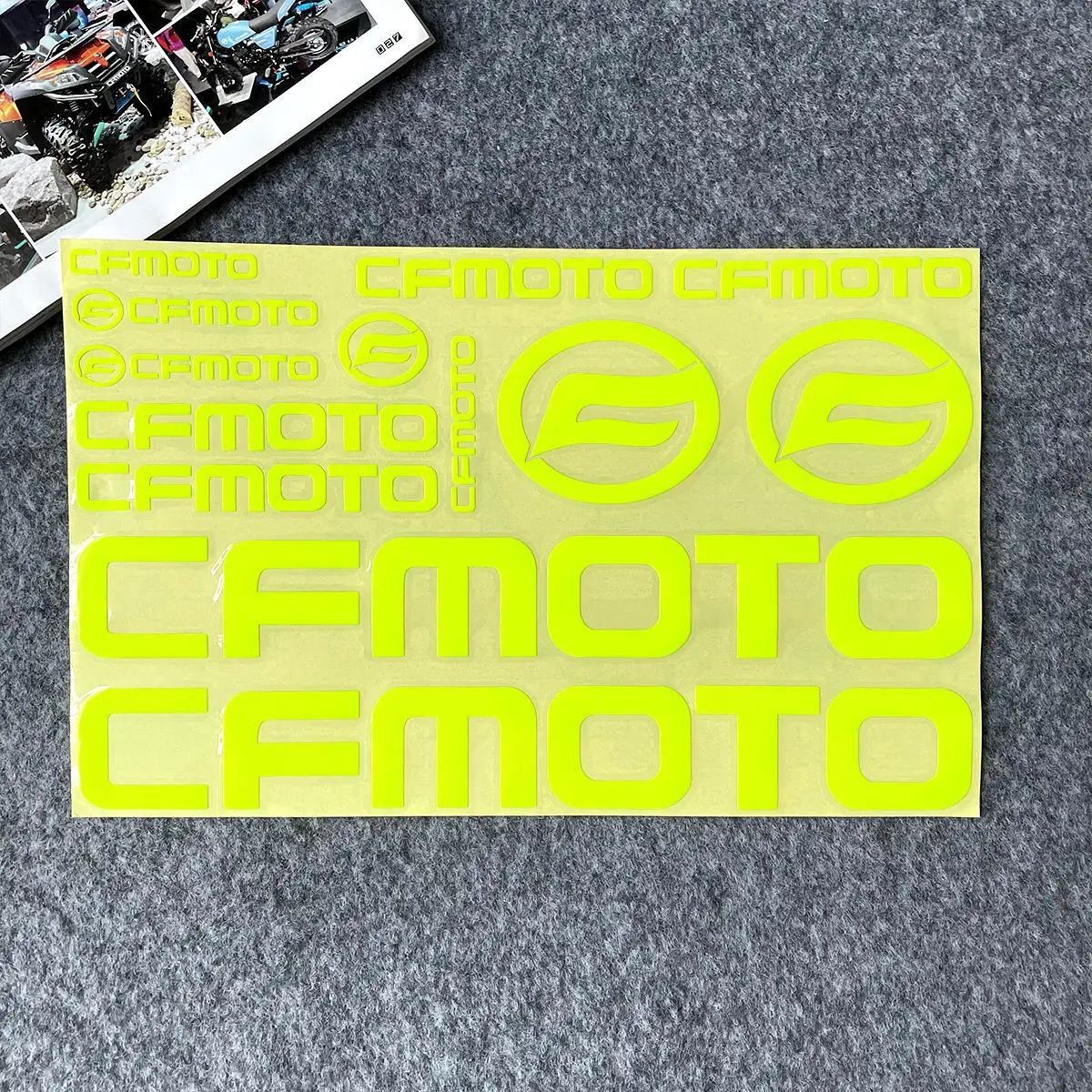 CFMOTO650NK400NK150N Reflective Motorcycle Sticker Blue Yellow