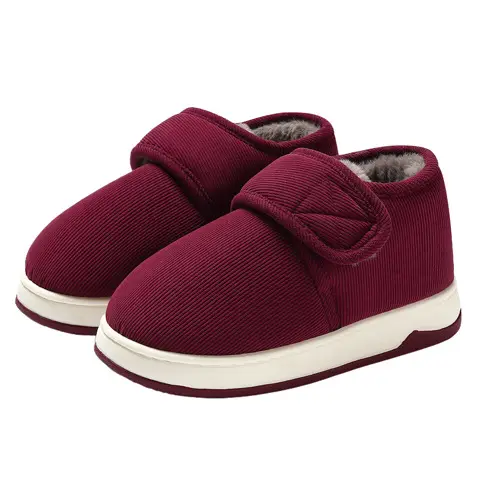 Middle-Aged and Elderly Home Shoes, Winter Cotton Slippers, Warm, Closed Heel, Unisex, Thick-Soled, Can Be Worn Outside, Non-Slip, Mom's Cotton Shoes for Winter - Image 9