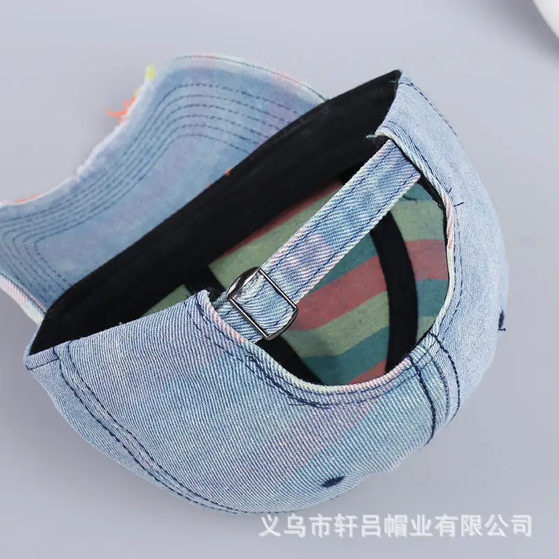 Korean Style Washed Baseball Cap for Men Women Spring Autumn