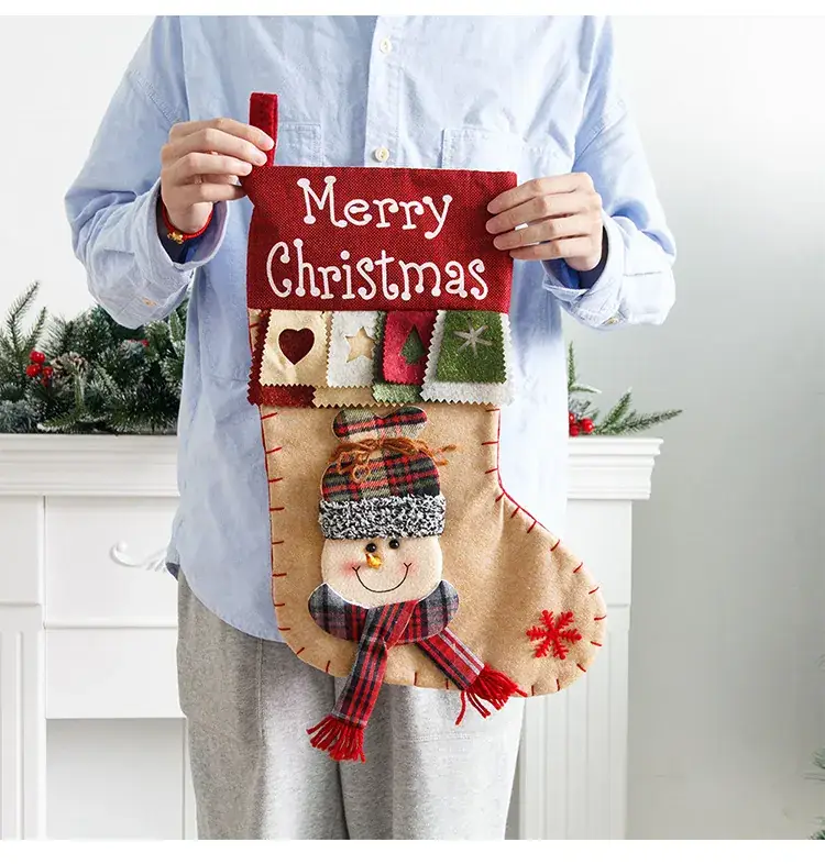 Cross Border Christmas Decorative Socks Santa Claus Snowman Elk — feature 16