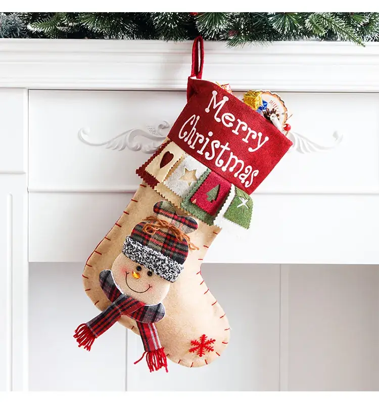 Cross Border Christmas Decorative Socks Santa Claus Snowman Elk — feature 19