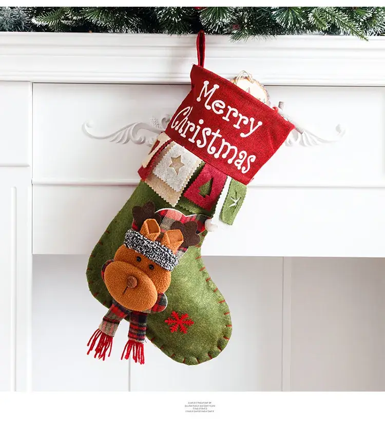 Cross Border Christmas Decorative Socks Santa Claus Snowman Elk — feature 20