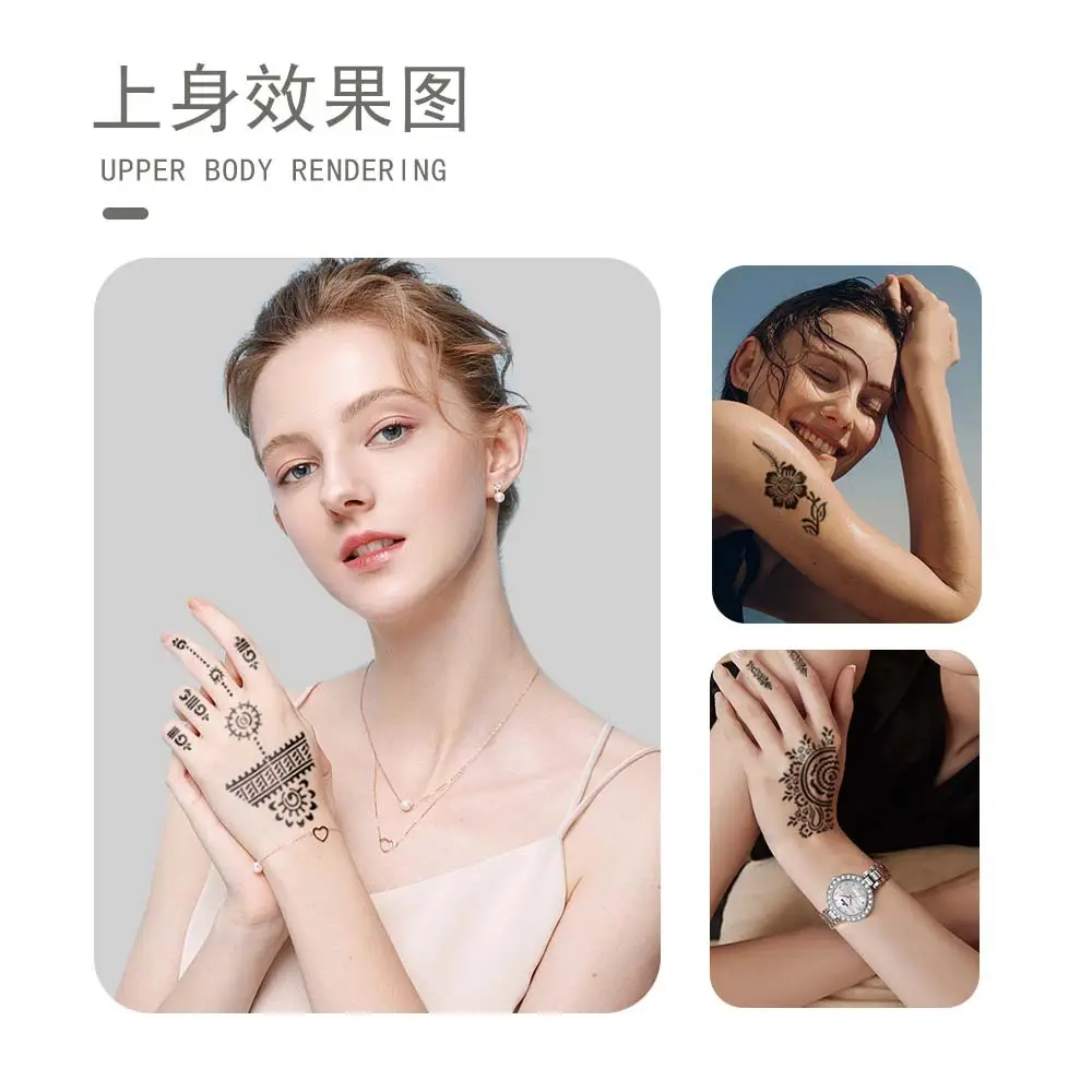 Cross-border Henna Tattoo Stick Hand Design 19L 19R