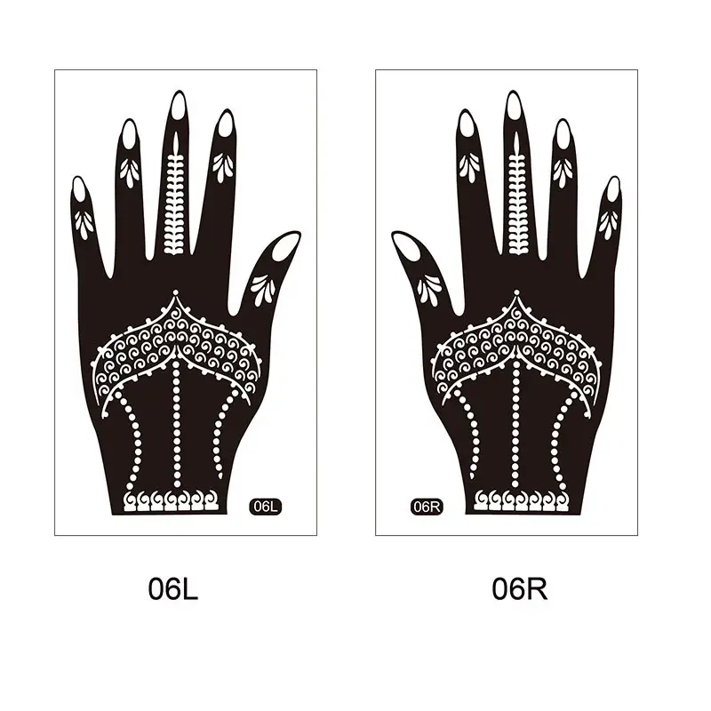 Cross-border Henna Tattoo Stick Hand Design 19L 19R