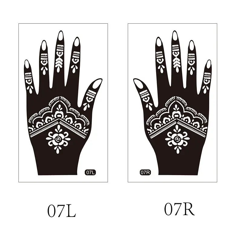 Cross-border Henna Tattoo Stick Hand Design 19L 19R