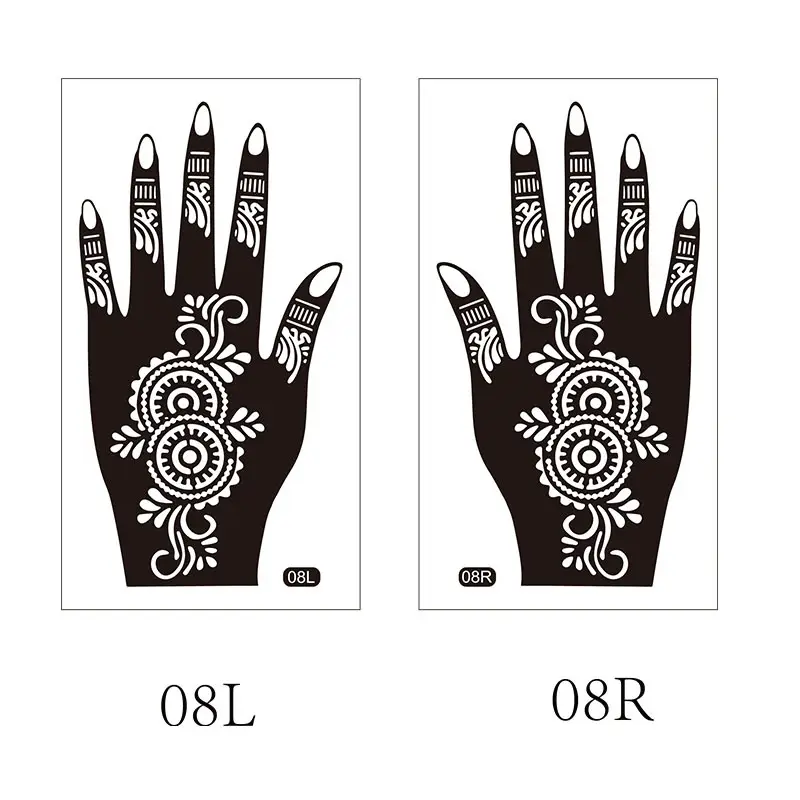 Cross-border Henna Tattoo Stick Hand Design 19L 19R