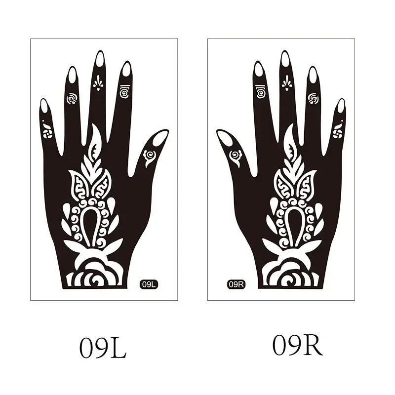 Cross-border Henna Tattoo Stick Hand Design 19L 19R