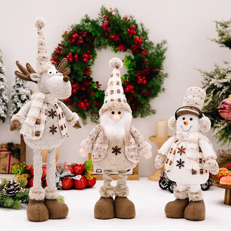 Telescopic Snowman Doll Set for Christmas Decor - Image 5