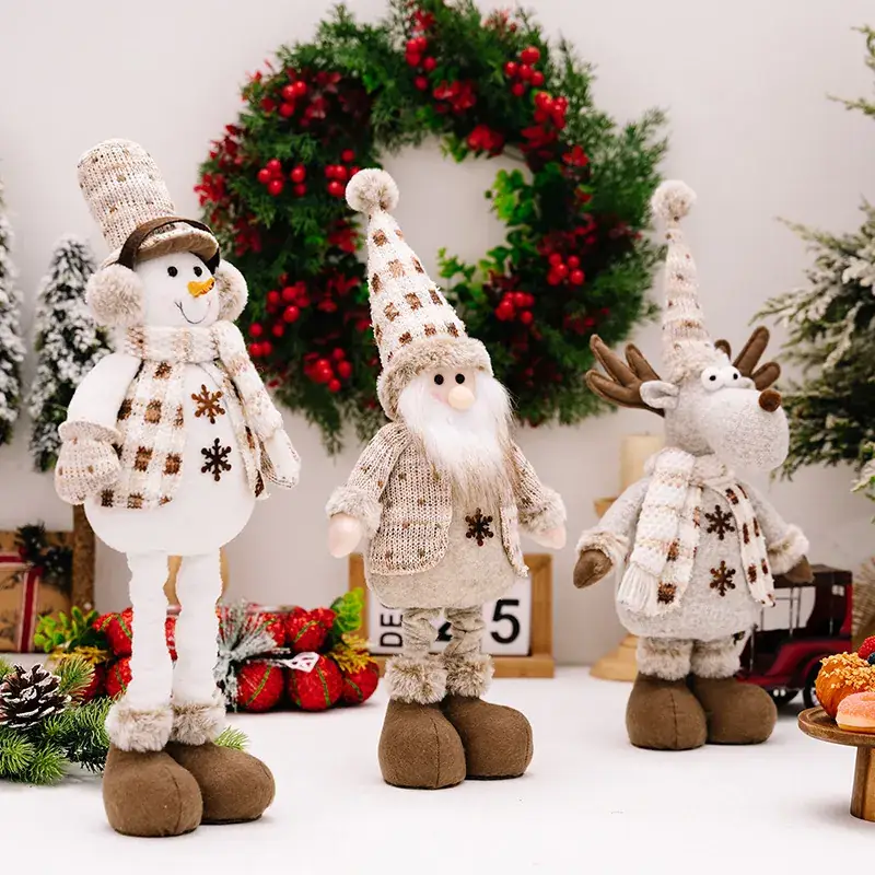 Telescopic Snowman Doll Set for Christmas Decor - Image 7