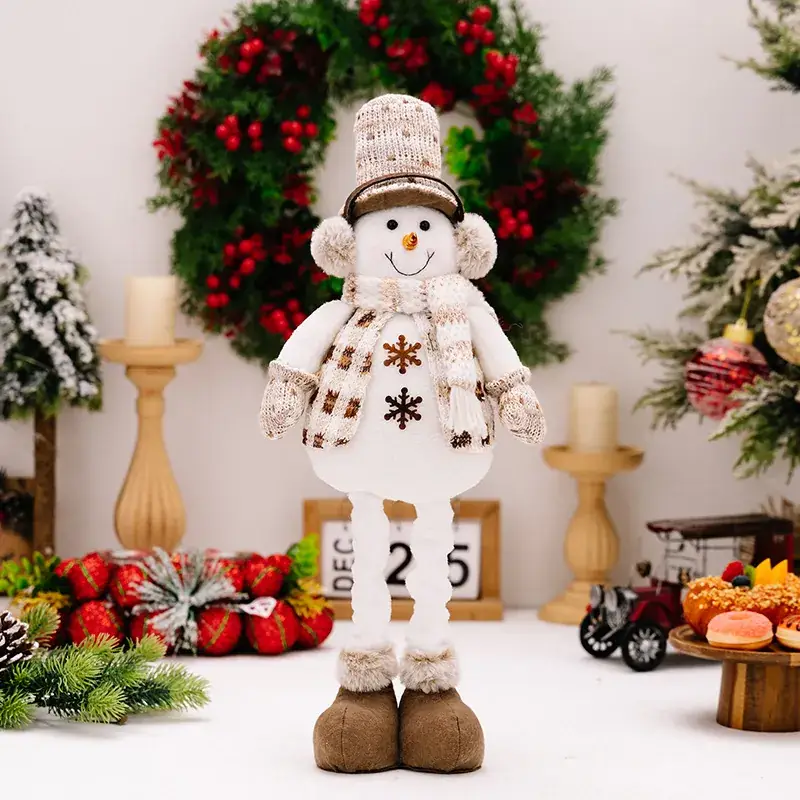 Telescopic Snowman Doll Set for Christmas Decor - Image 2