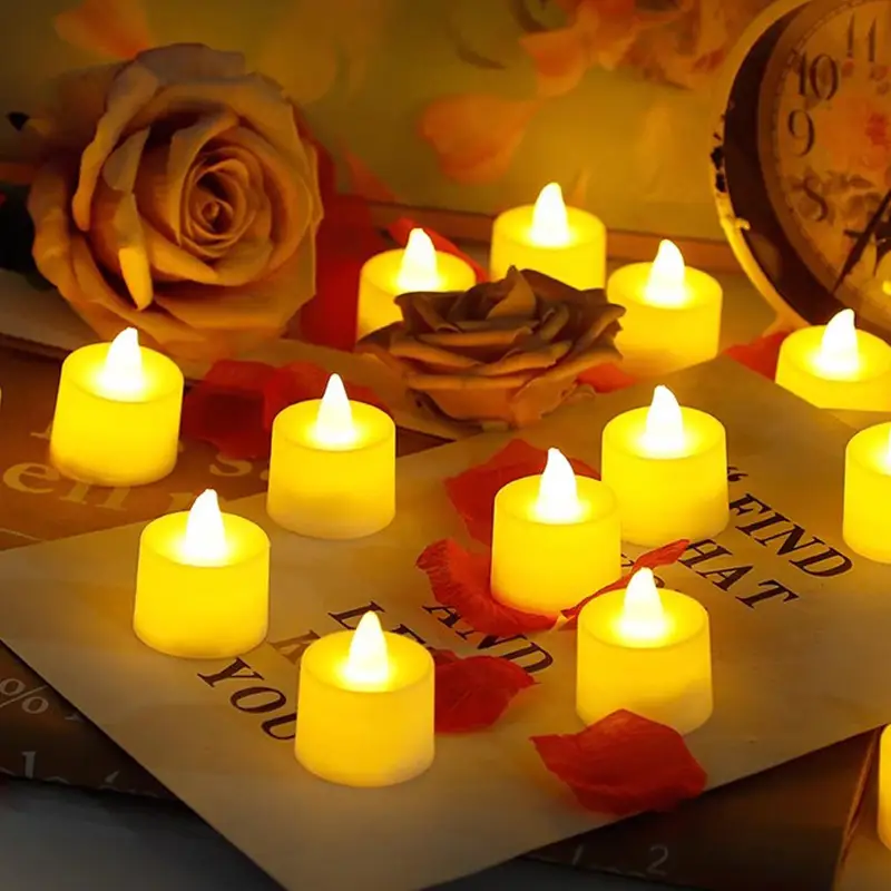Electronic candle lamp led candle lamp creative wedding birthday wedding candle venue layout props electronic candle