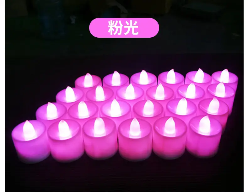 Electronic candle lamp led candle lamp creative wedding birthday wedding candle venue layout props electronic candle — feature 11