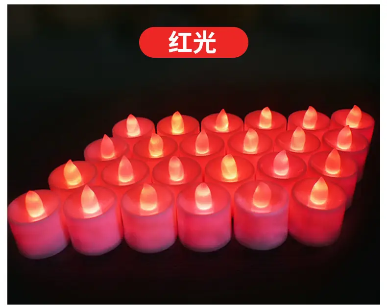 Electronic candle lamp led candle lamp creative wedding birthday wedding candle venue layout props electronic candle — feature 12