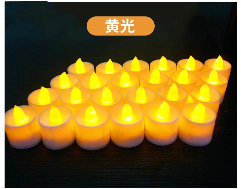Electronic candle lamp led candle lamp creative wedding birthday wedding candle venue layout props electronic candle — feature 13