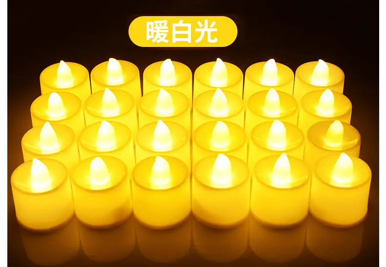 Electronic candle lamp led candle lamp creative wedding birthday wedding candle venue layout props electronic candle — feature 16