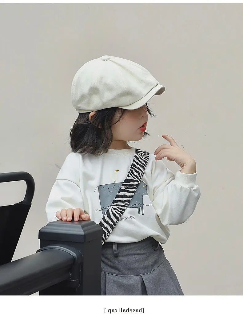 Girls Korean Style White Beret Cap 2024 — feature 19