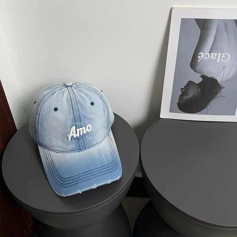 Washed Deep Green Baseball Cap with "Amino" Embroidery - Image 2
