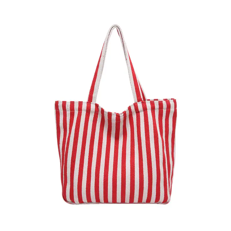 2024 Striped Handbag Double Large Capacity - Image 2