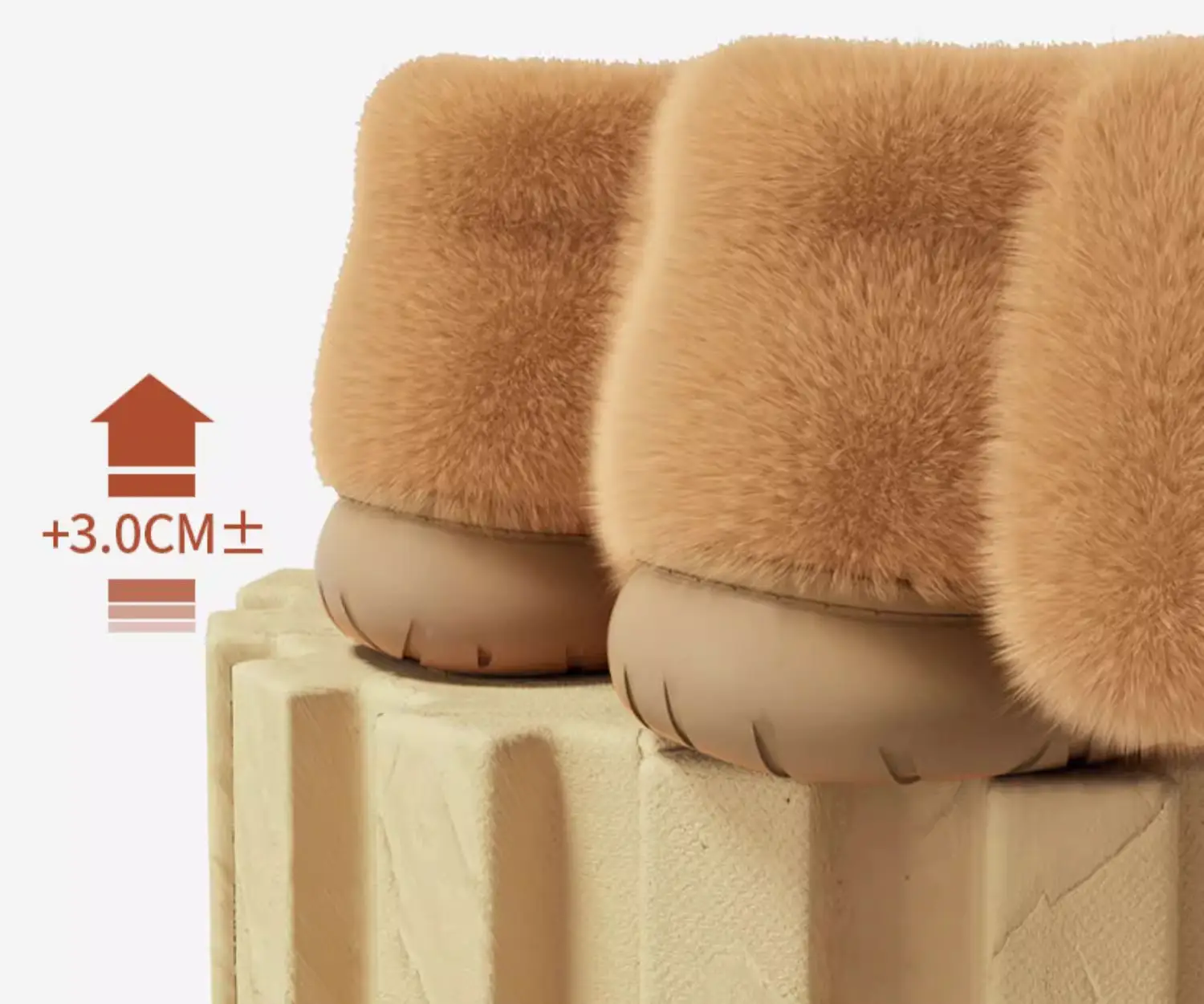 Green Plush Puppy Slipper for Women Winter Indoor Non-Slip — feature 10
