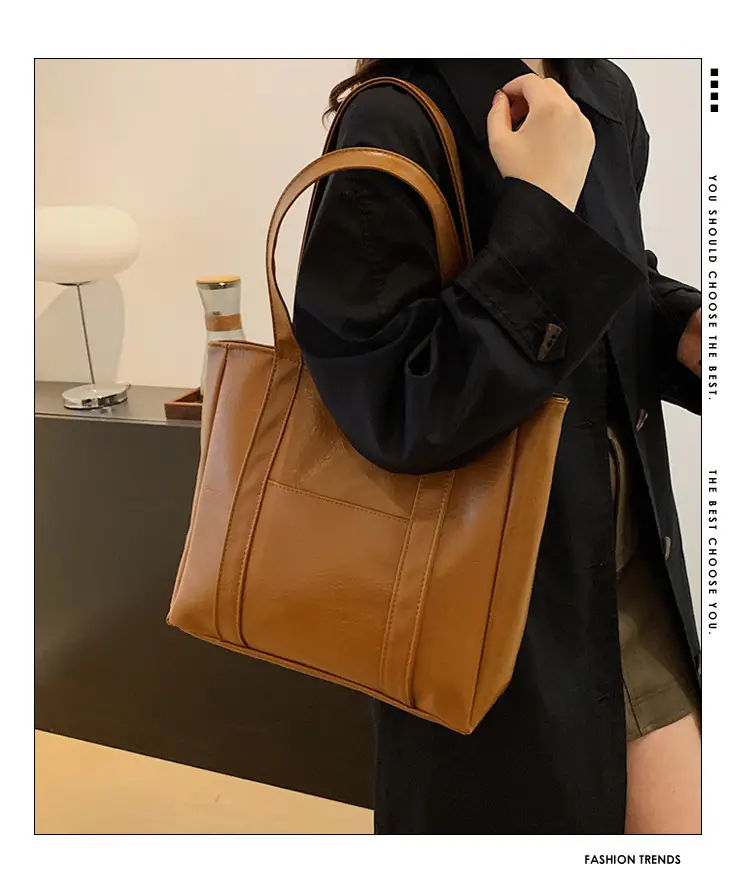 Brown Korean Style Shoulder Bag for Women — feature 1