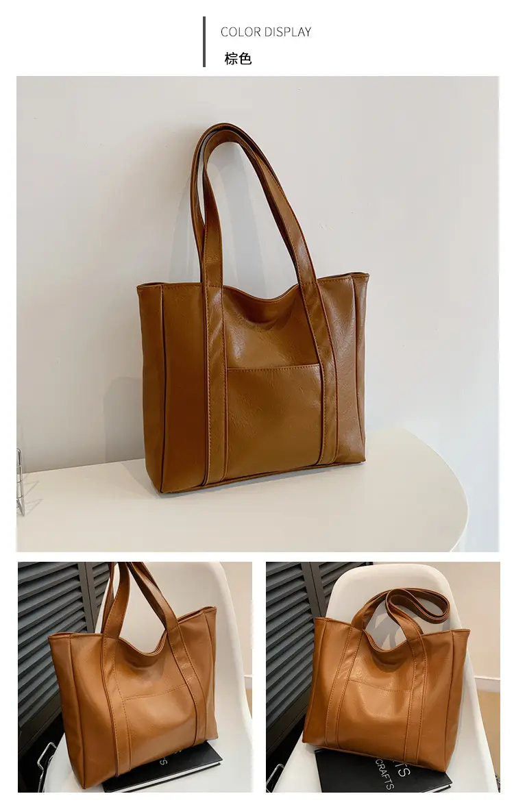 Brown Korean Style Shoulder Bag for Women — feature 17