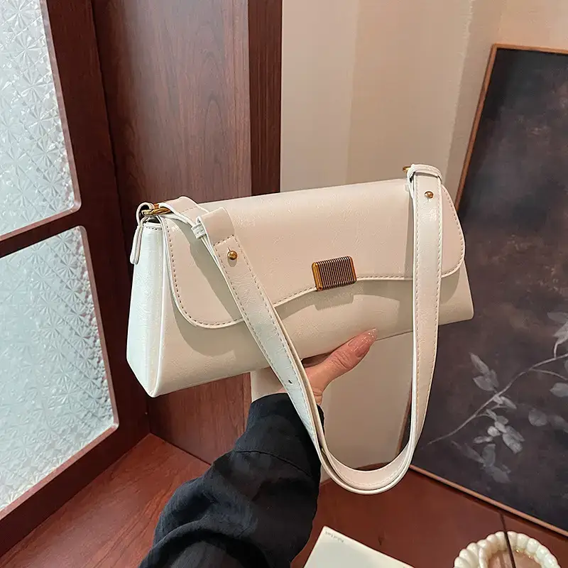Women's Brown Leather Crossbody Bag 2024 New Style - Image 8