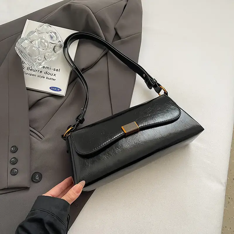 Women's Brown Leather Crossbody Bag 2024 New Style - Image 3