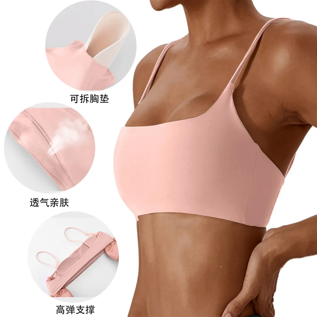 Yuebin Autumn Amazon Hot-Selling New Style Bra Fitness Underwear Nude Yoga Wear Cross-Border Supply Factory Wholesale