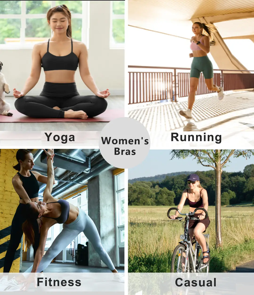 Yuebin Autumn Amazon Hot-Selling New Style Bra Fitness Underwear Nude Yoga Wear Cross-Border Supply Factory Wholesale — feature 4