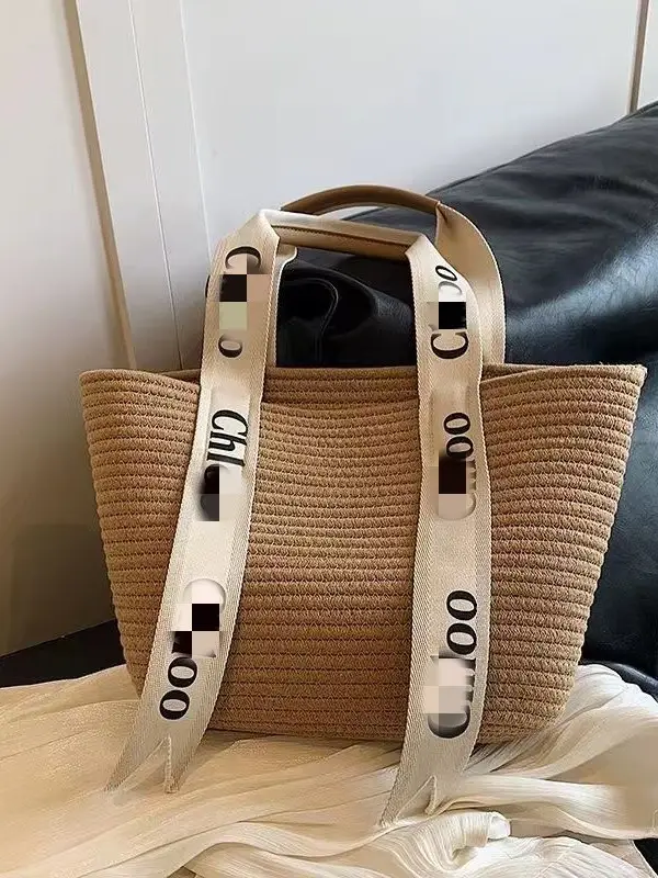 Large Capacity Woven Bag for Women All-match Shoulder Tote - Image 2