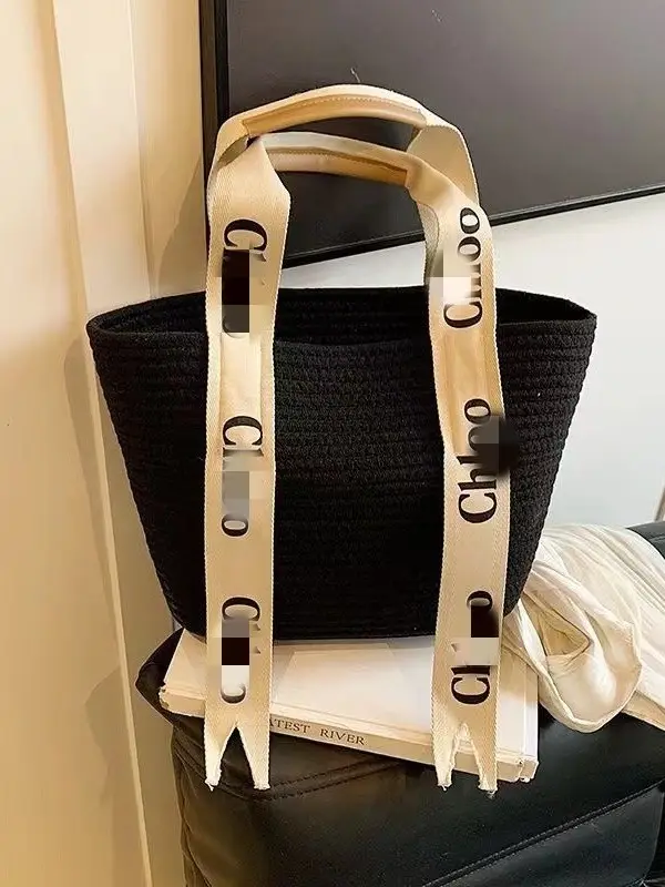 Large Capacity Woven Bag for Women All-match Shoulder Tote - Image 3