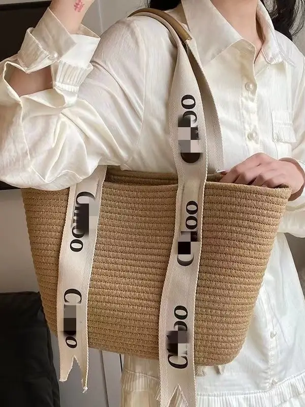 Large Capacity Woven Bag for Women All-match Shoulder Tote - Image 4