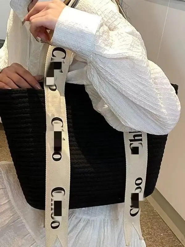 Large Capacity Woven Bag for Women All-match Shoulder Tote - Image 5