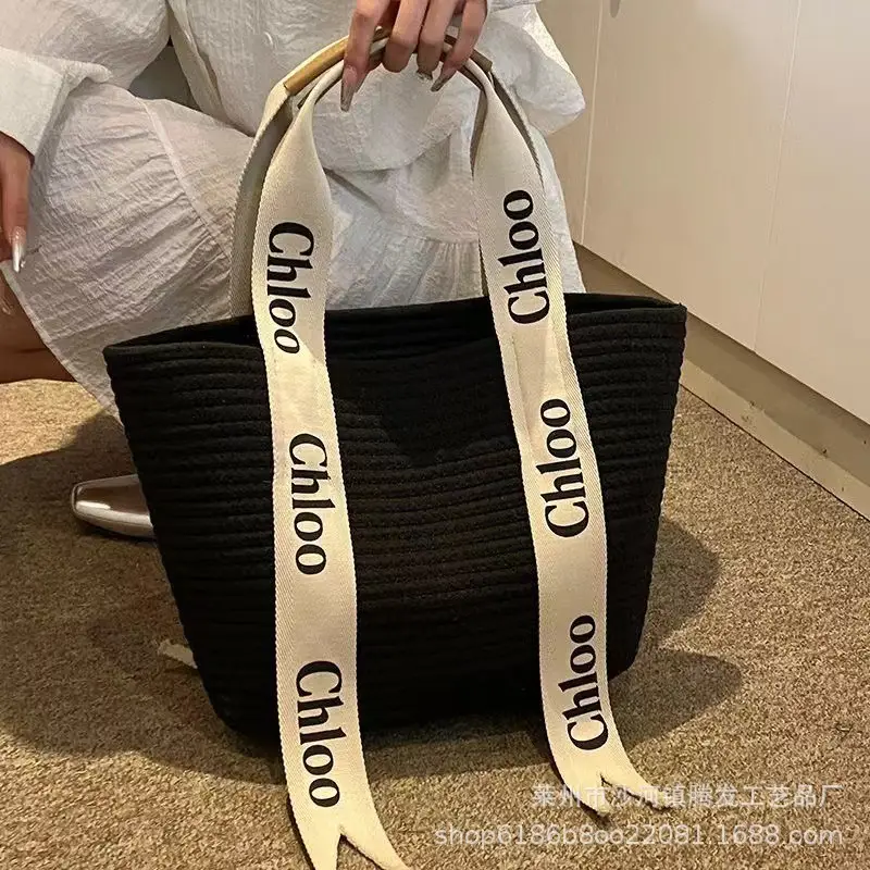 Large Capacity Woven Bag for Women All-match Shoulder Tote — feature 4