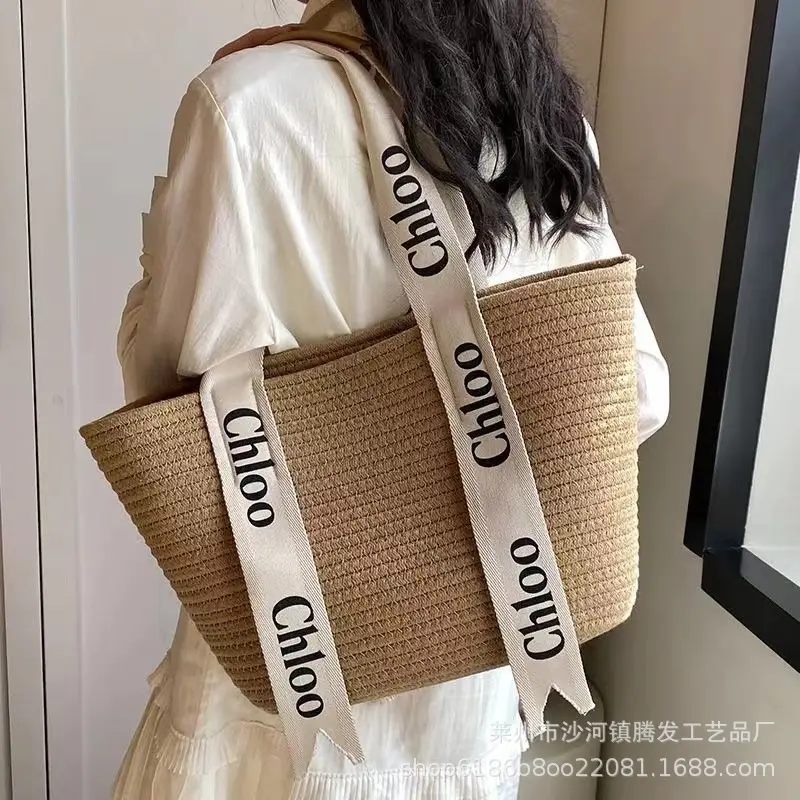 Large Capacity Woven Bag for Women All-match Shoulder Tote — feature 7