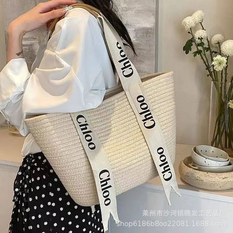 Large Capacity Woven Bag for Women All-match Shoulder Tote — feature 8