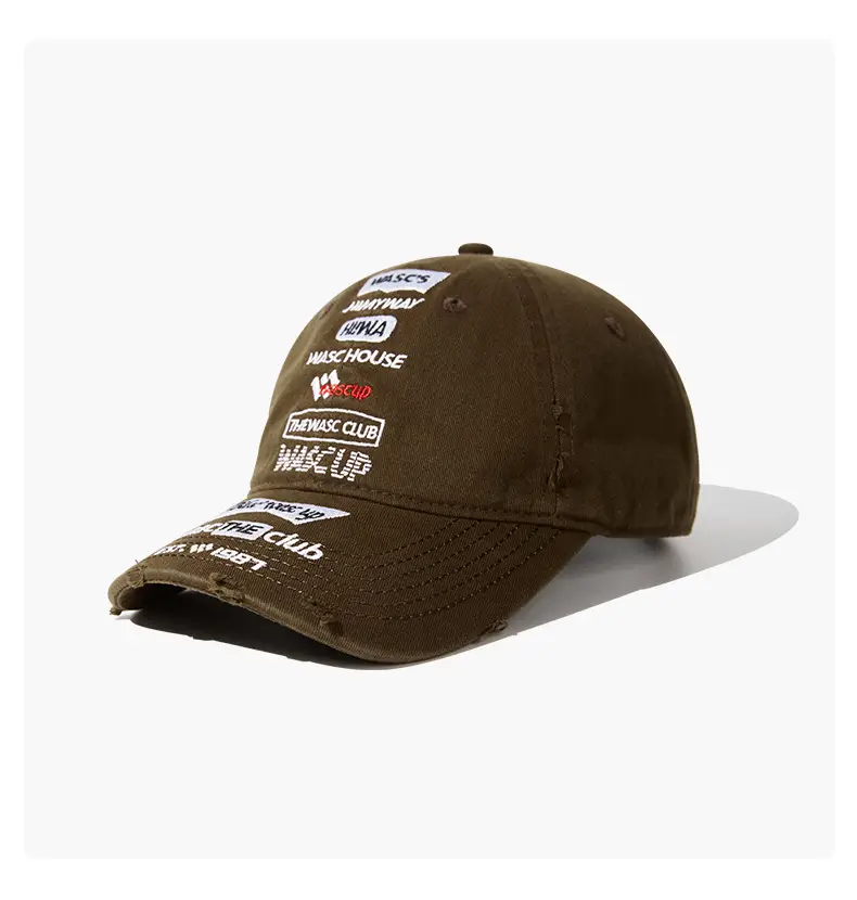 Soft Top Wide-Brimmed Duckbill Cap with Letter Logo — feature 14
