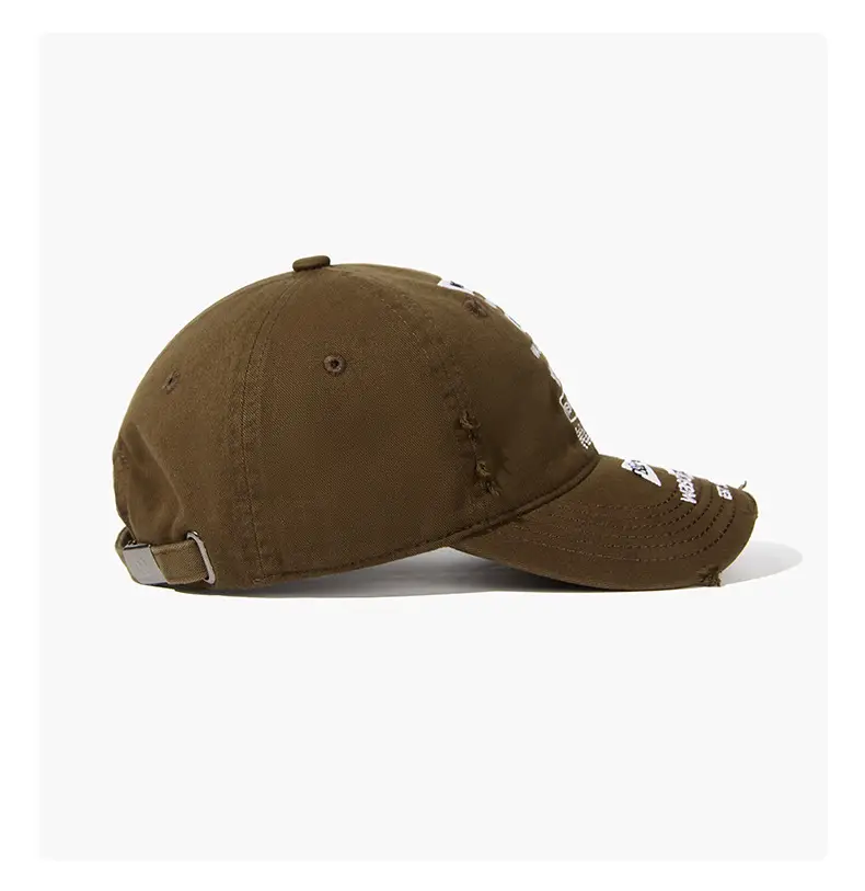Soft Top Wide-Brimmed Duckbill Cap with Letter Logo — feature 15