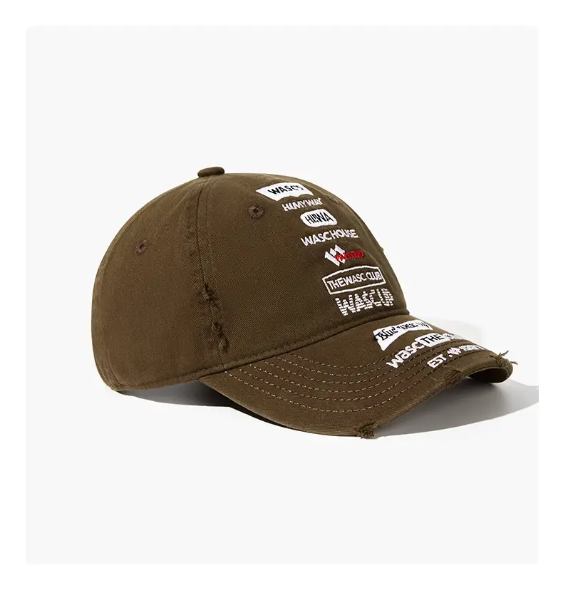 Soft Top Wide-Brimmed Duckbill Cap with Letter Logo — feature 16
