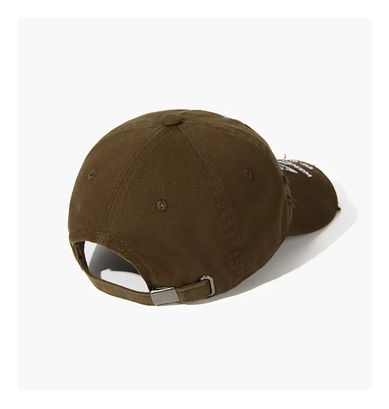 Soft Top Wide-Brimmed Duckbill Cap with Letter Logo — feature 17