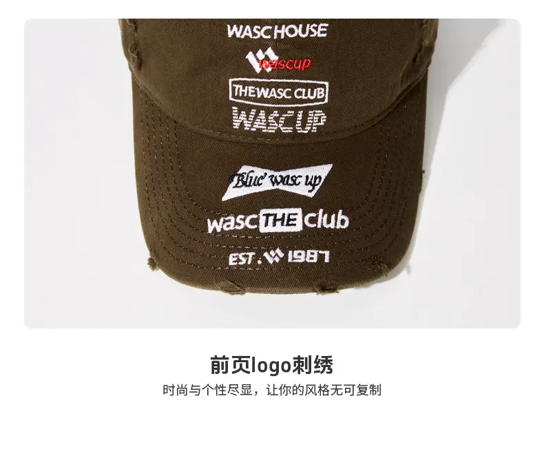 Soft Top Wide-Brimmed Duckbill Cap with Letter Logo — feature 7