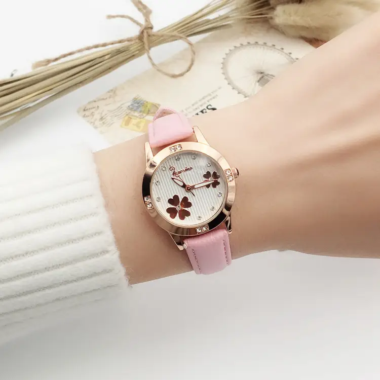 Korean Floral Quartz Watch for Girls - Image 5