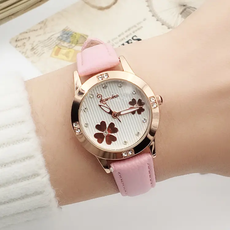 Korean Floral Quartz Watch for Girls - Image 3