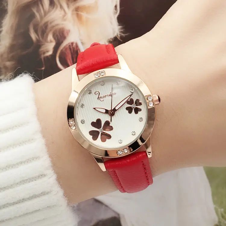 Korean Floral Quartz Watch for Girls - Image 4