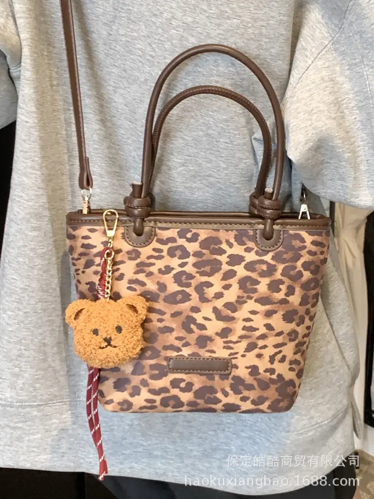 Frosted Women's Shoulder Bag Large Capacity Tan - Image 6